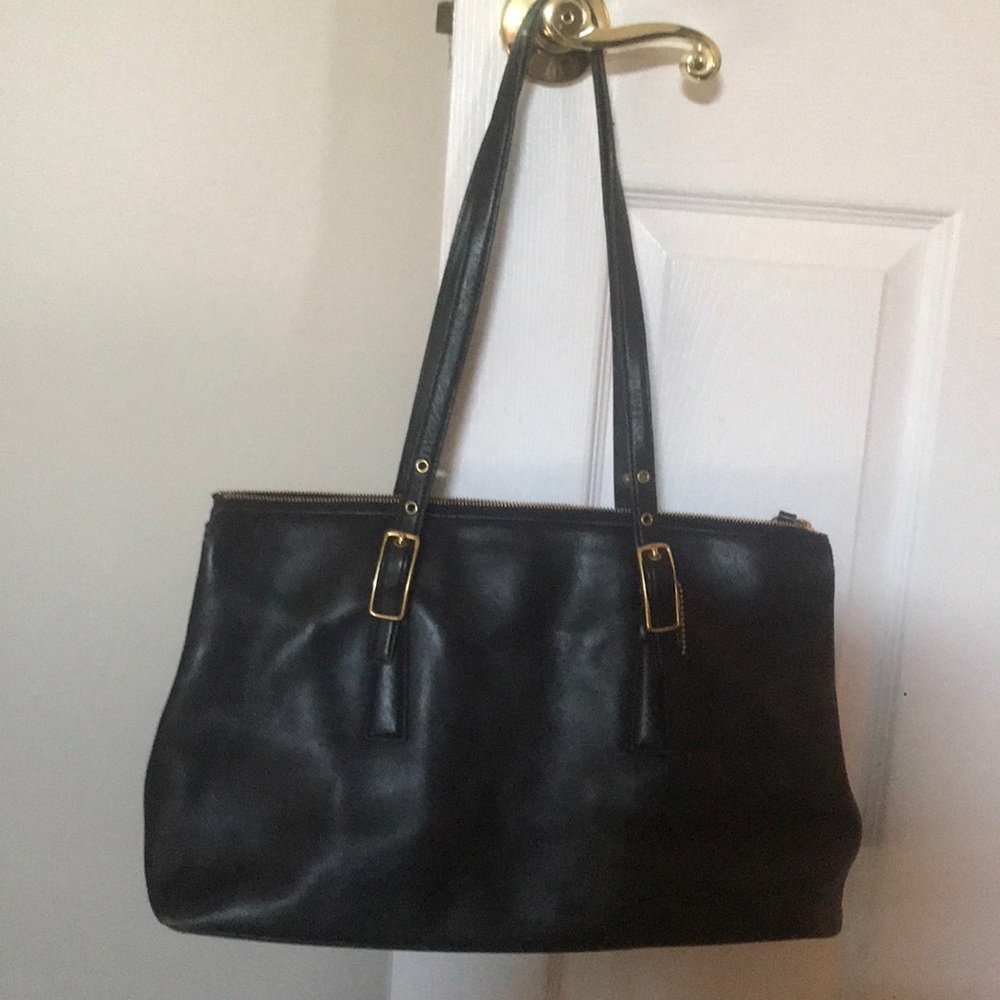 Leather Coach Tote Bag
